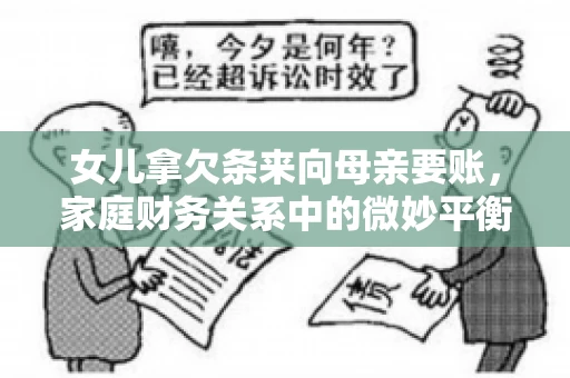 女儿拿欠条来向母亲要账，家庭财务关系中的微妙平衡